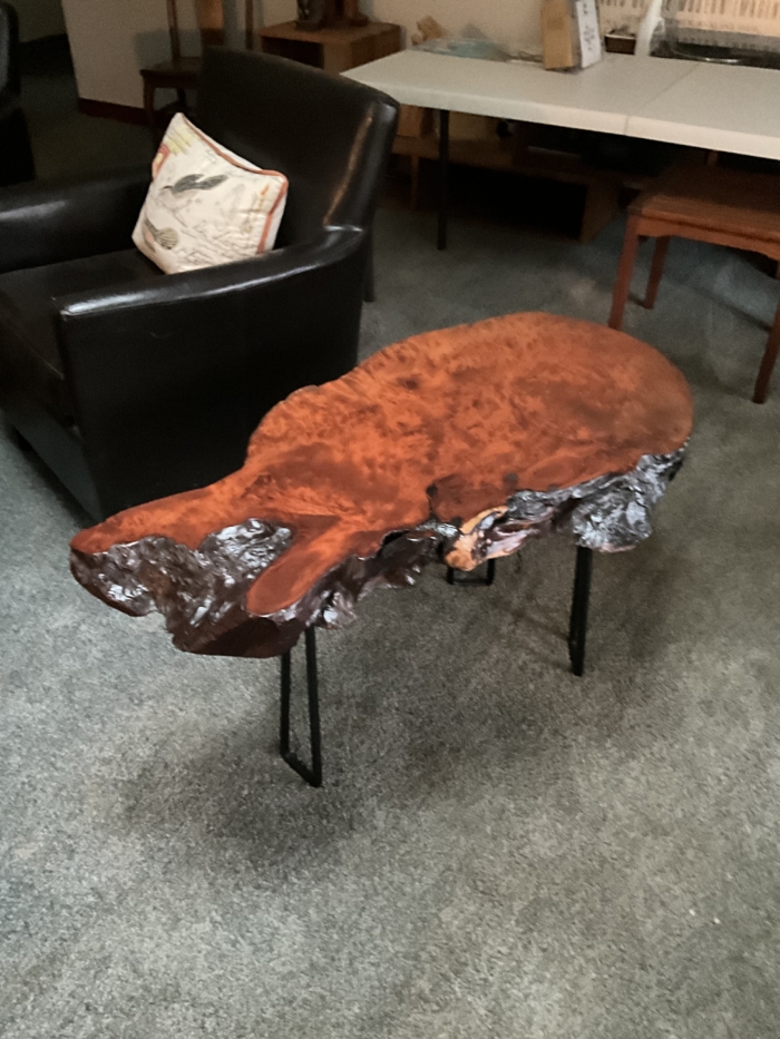 Redwood Burl Coffee Table